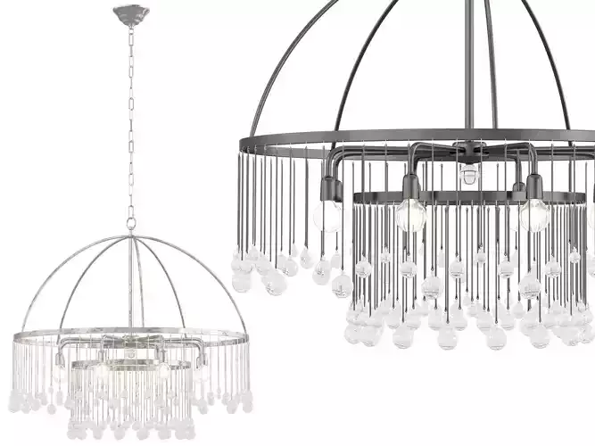Aubrey Round Chandelier 3D model