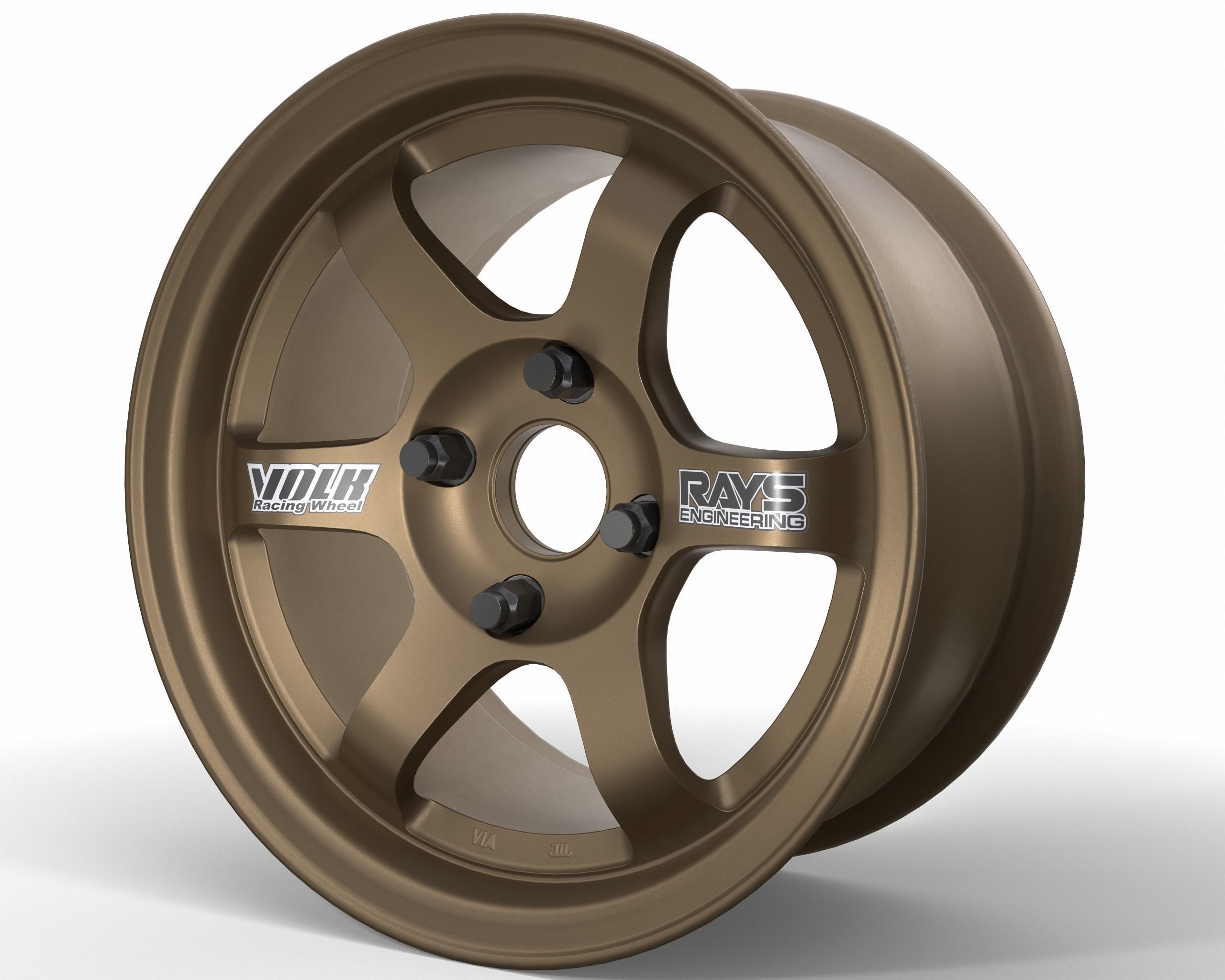 Rays Volk Racing TE37 Gravel Low-poly 3D model