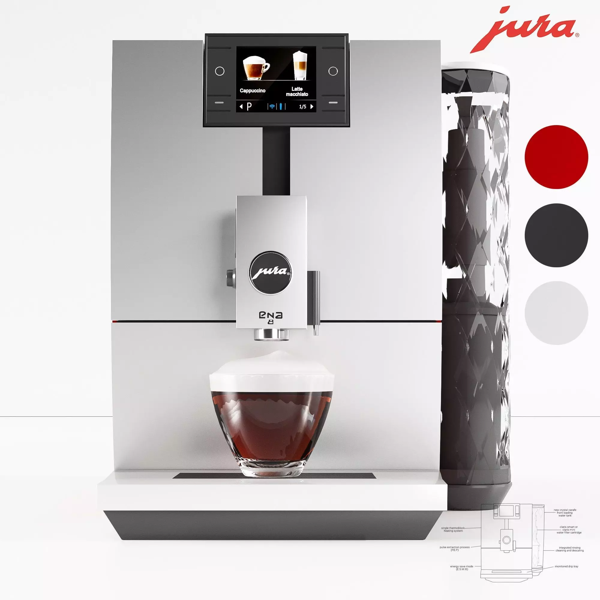 Jura ena 8  Coffee Machine 3D model_0