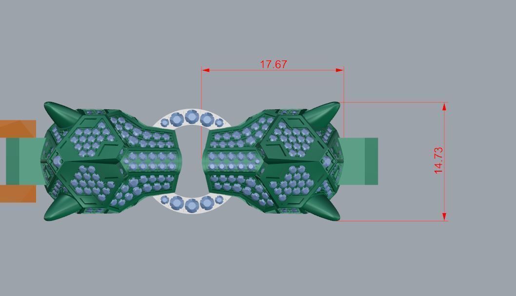 The PanTher Bracelet 3D print model_6