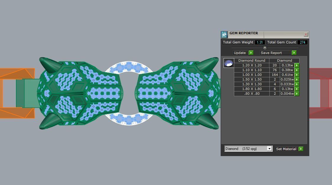 The PanTher Bracelet 3D print model_8