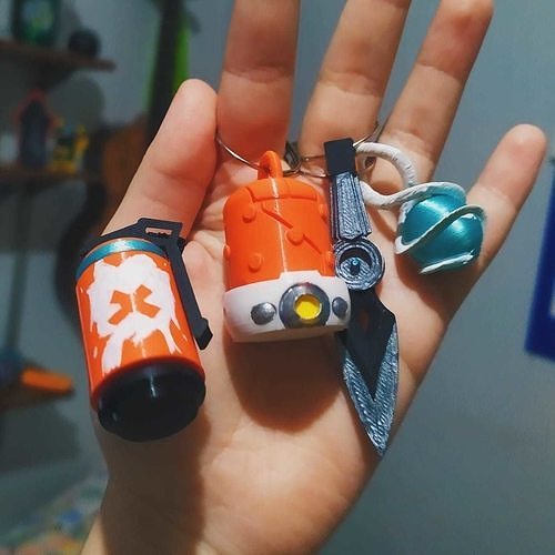 Keychains Buddy Pack from VALORANT game RIOT GAMES  3D print model