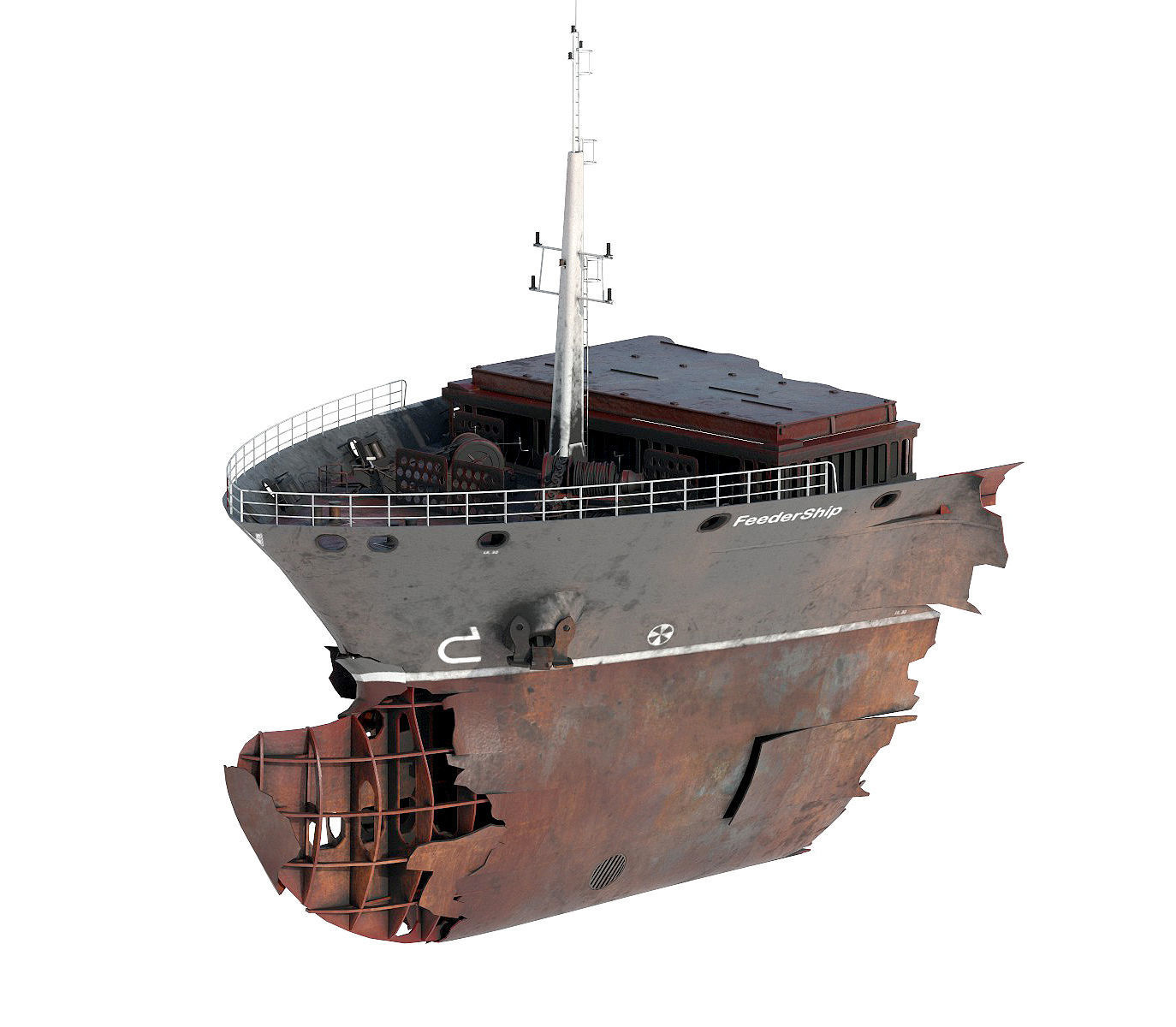 Shipwreck  Container Feeder  3D model_8