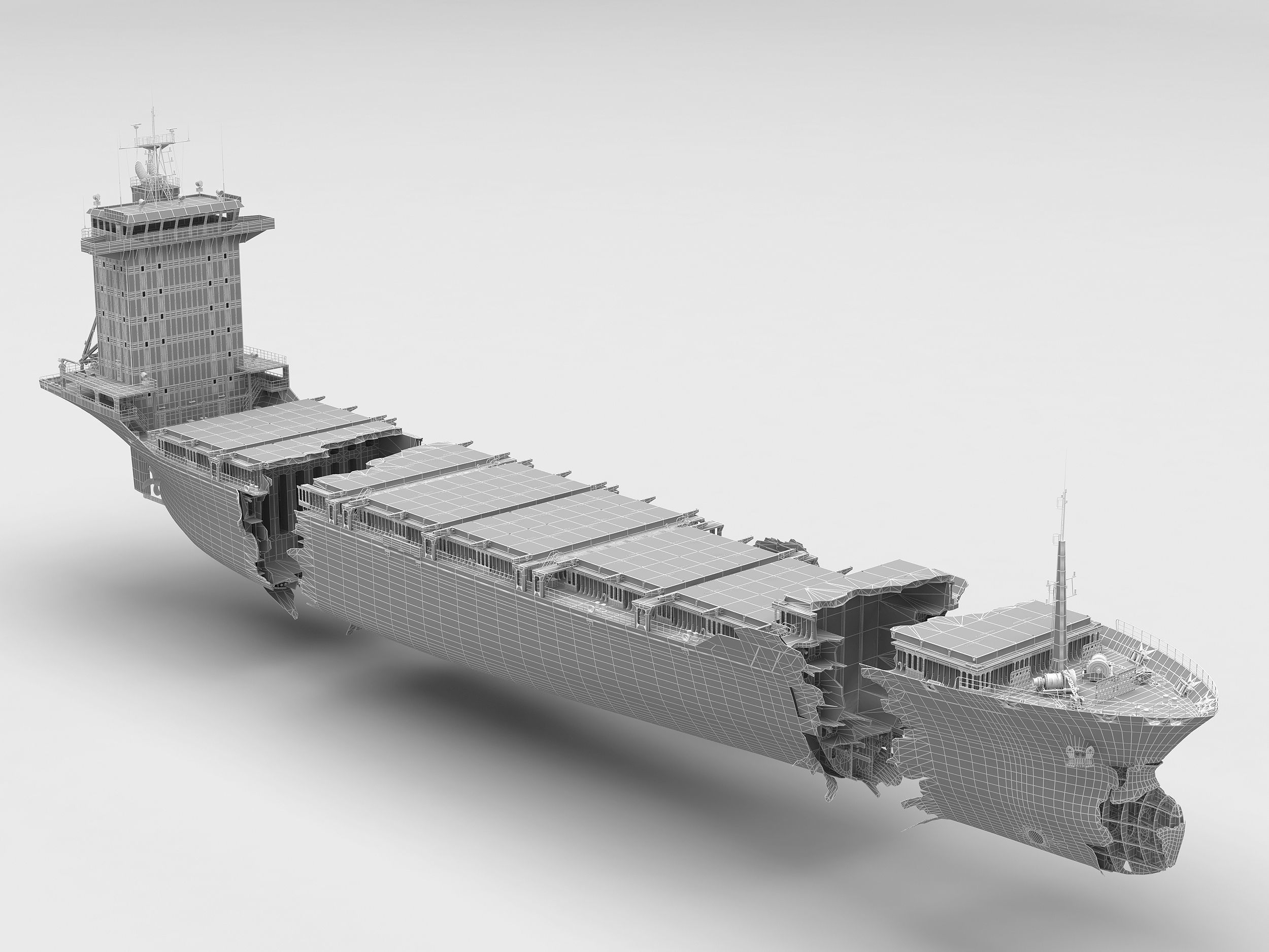 Shipwreck  Container Feeder  3D model_3