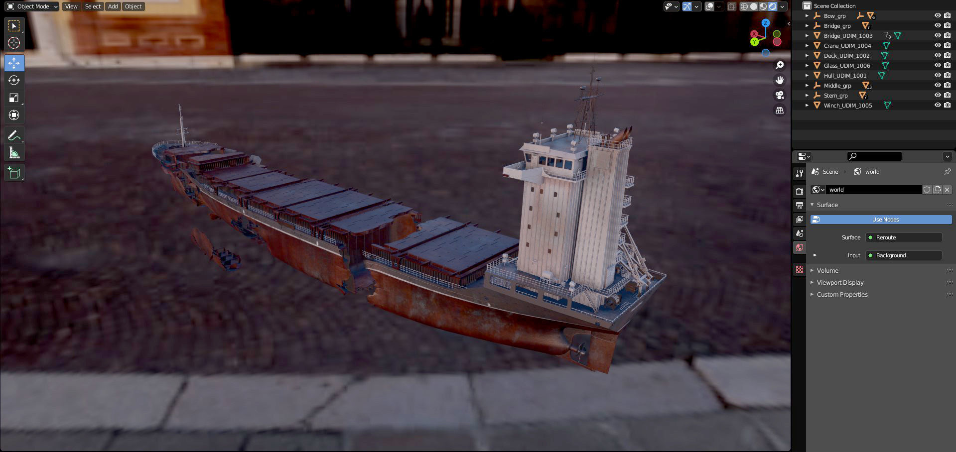 Shipwreck  Container Feeder  3D model_30