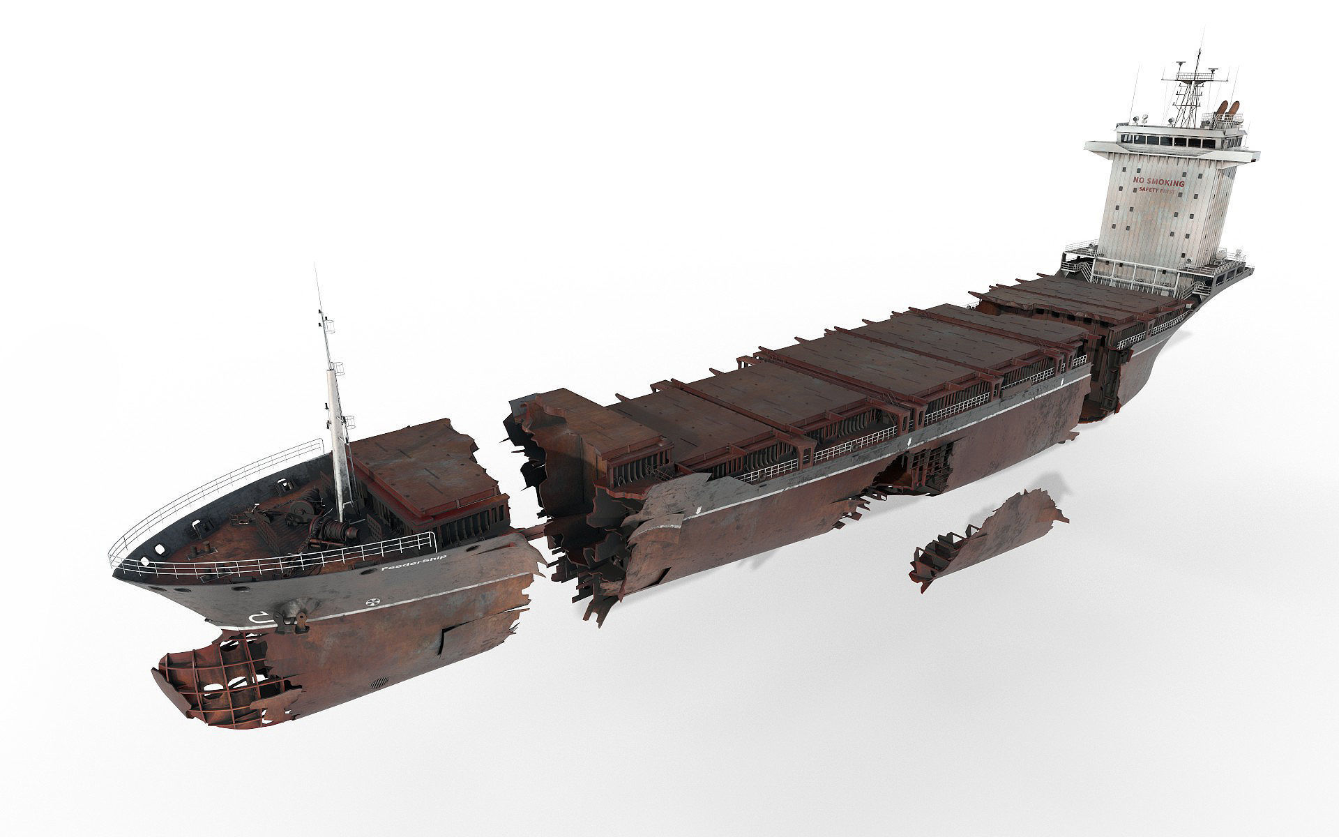 Shipwreck  Container Feeder  3D model_26