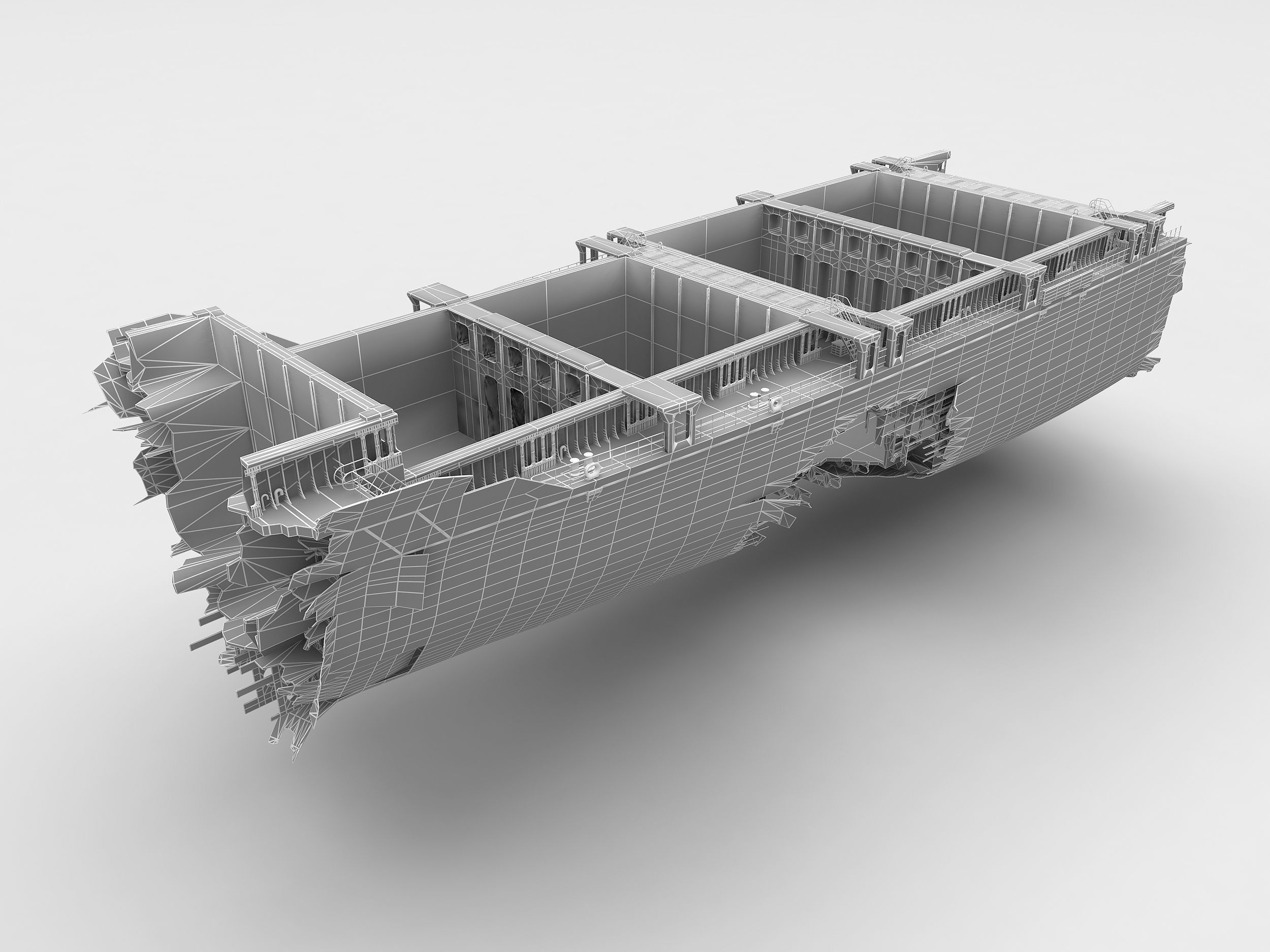 Shipwreck  Container Feeder  3D model_12