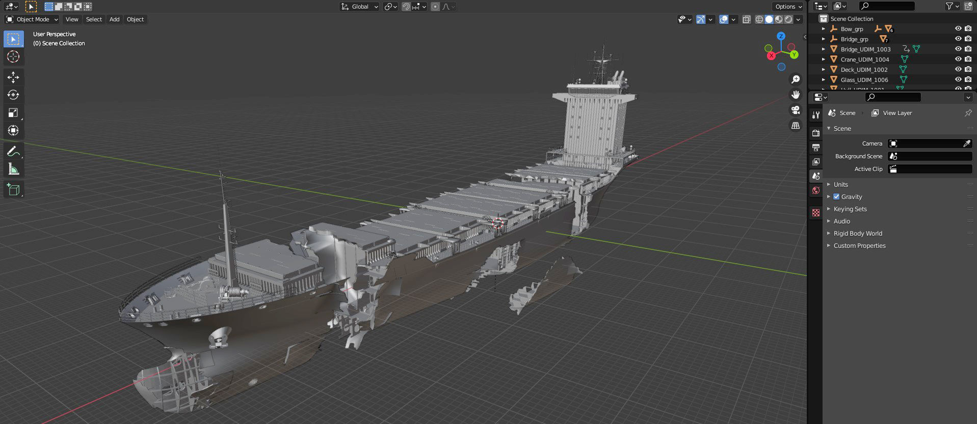 Shipwreck  Container Feeder  3D model_27