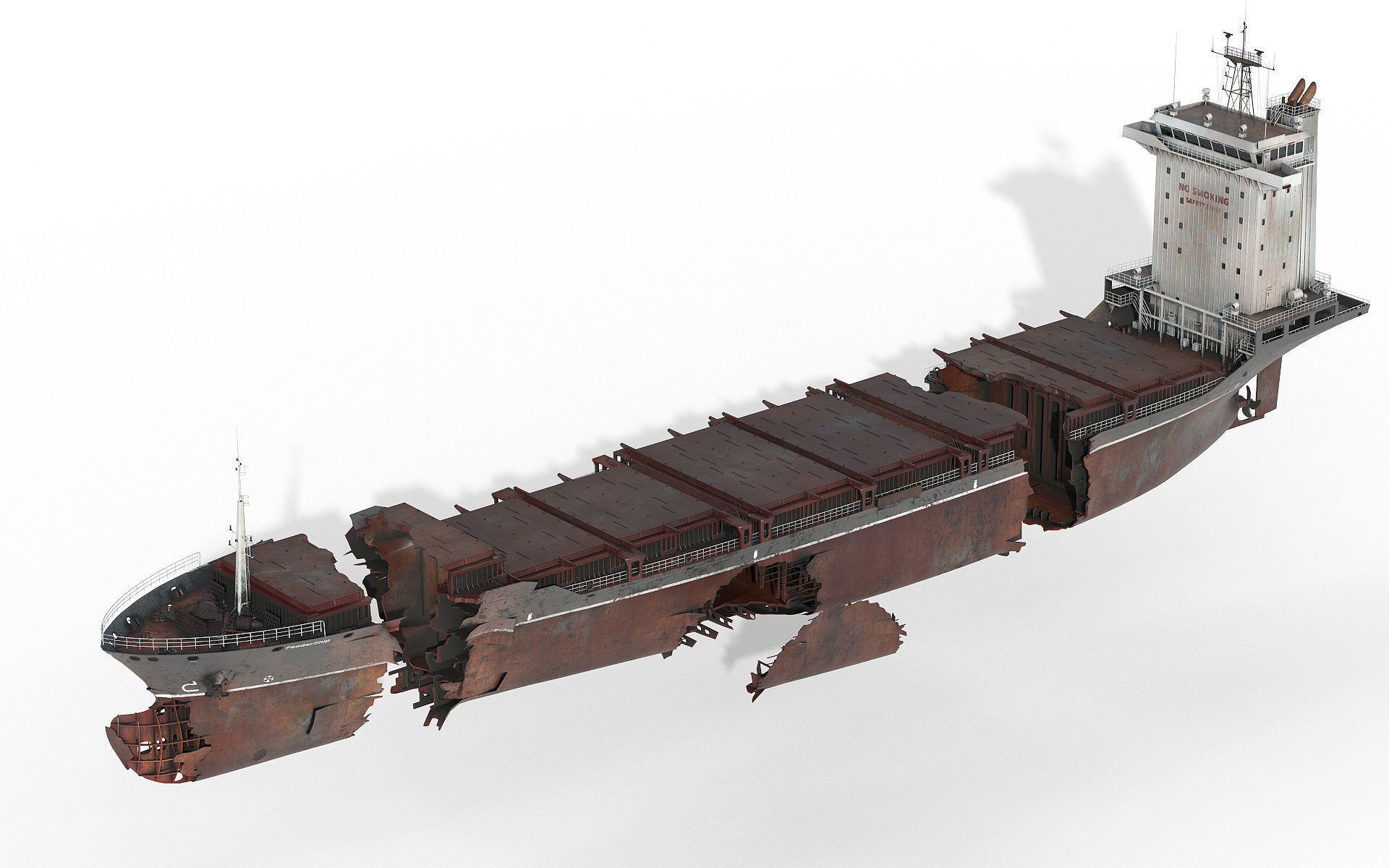 Shipwreck  Container Feeder  3D model_6