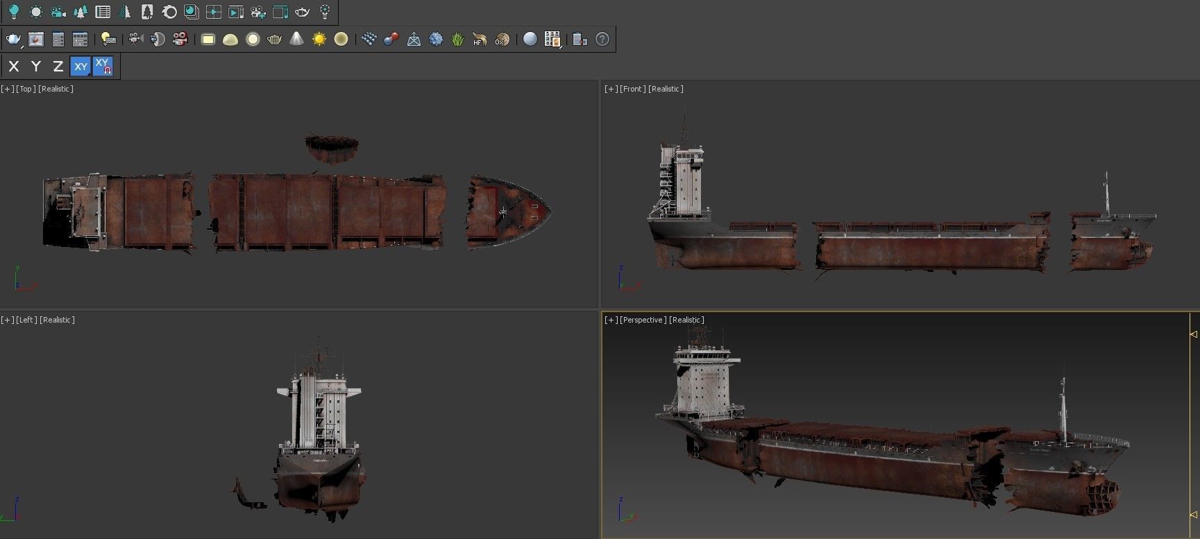 Shipwreck  Container Feeder  3D model_29