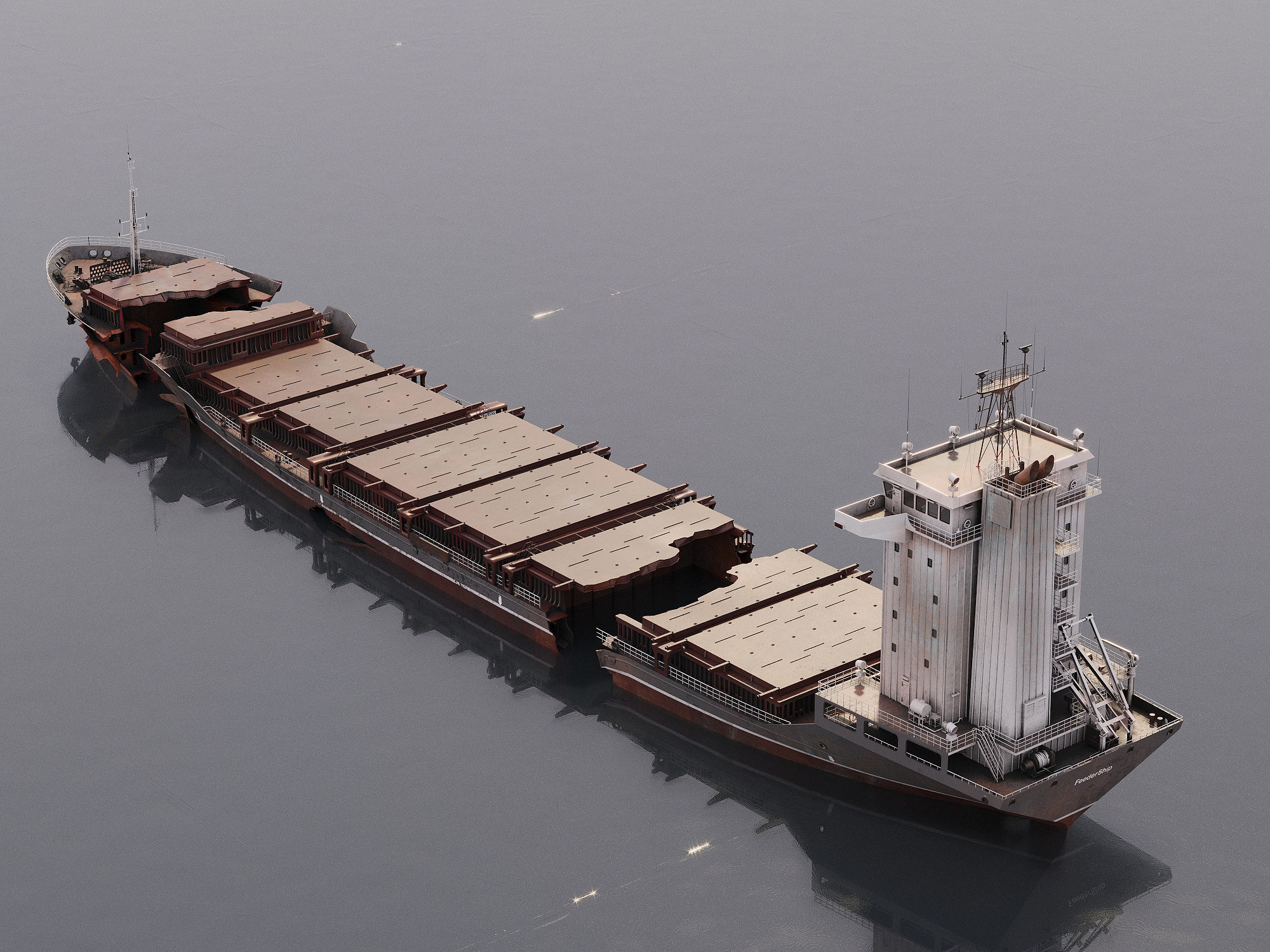 Shipwreck  Container Feeder  3D model_24
