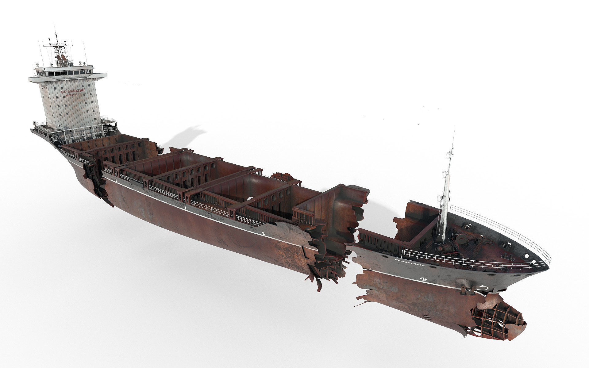 Shipwreck  Container Feeder  3D model_2