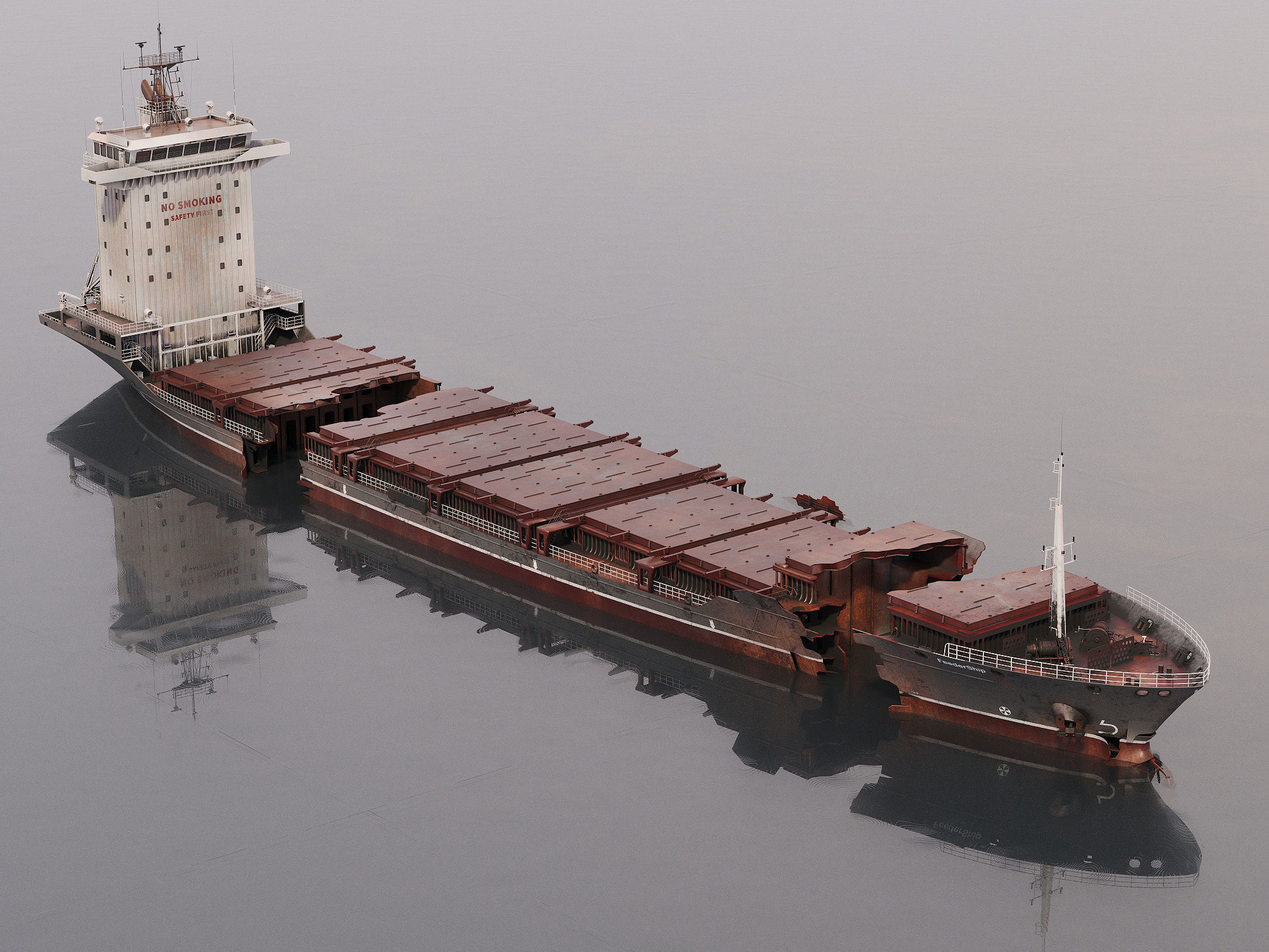 Shipwreck  Container Feeder  3D model_25