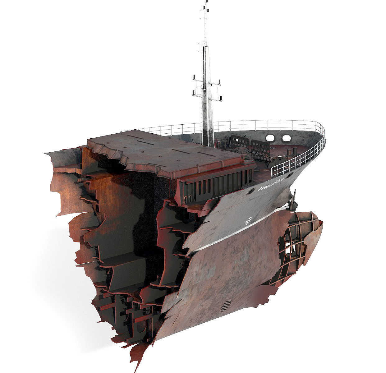 Shipwreck  Container Feeder  3D model_11