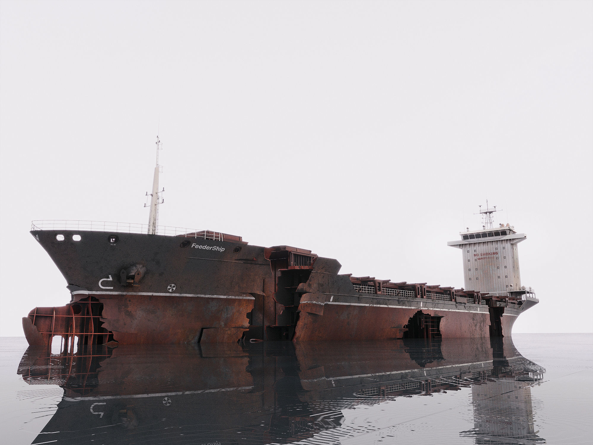 Shipwreck  Container Feeder  3D model_32