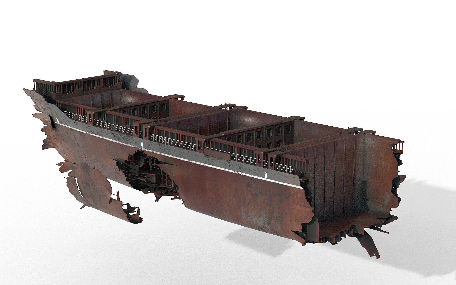 Shipwreck  Container Feeder  3D model_14