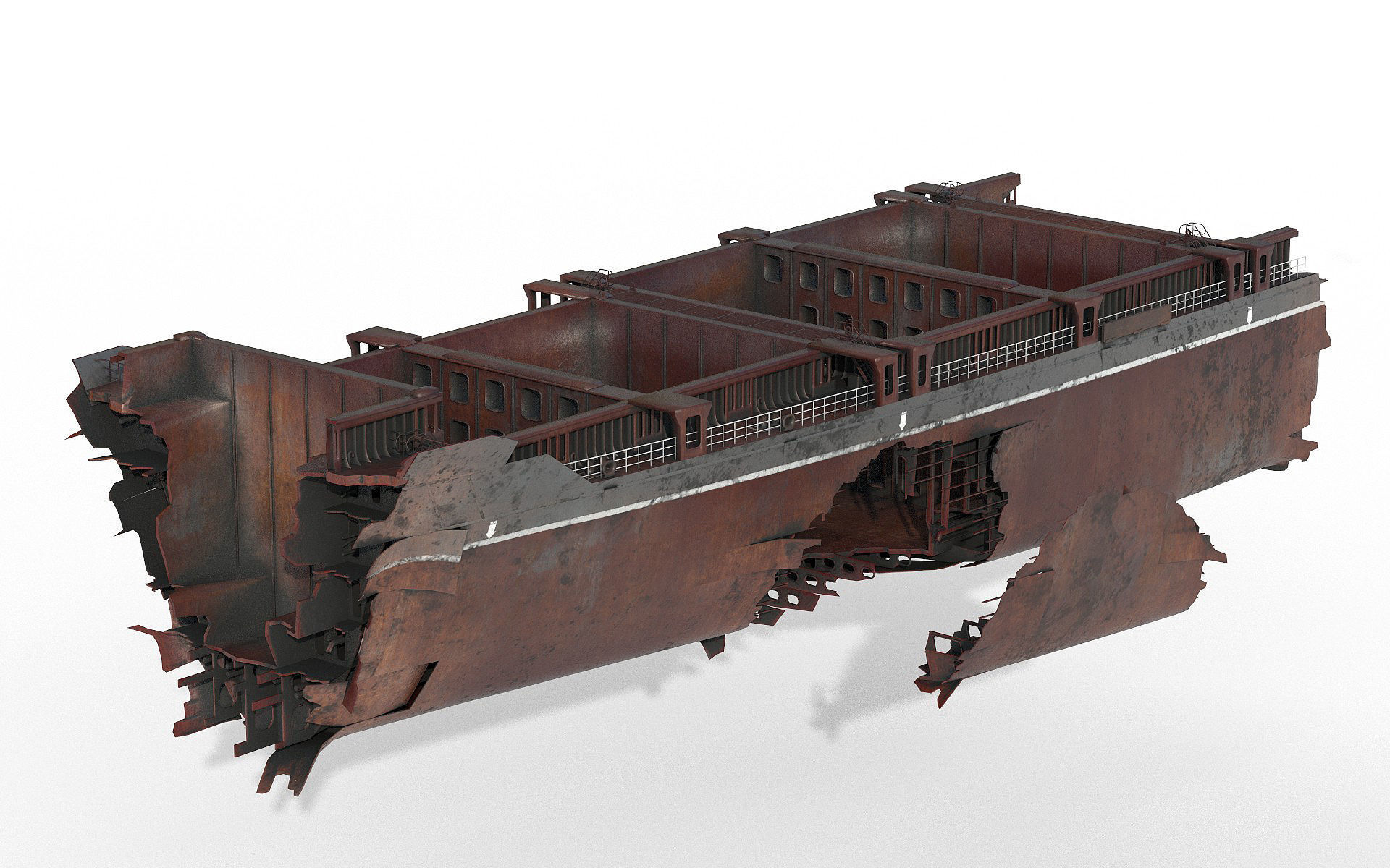 Shipwreck  Container Feeder  3D model_15