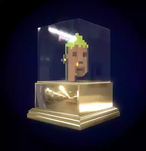 Gold Punk Low-poly 3D model