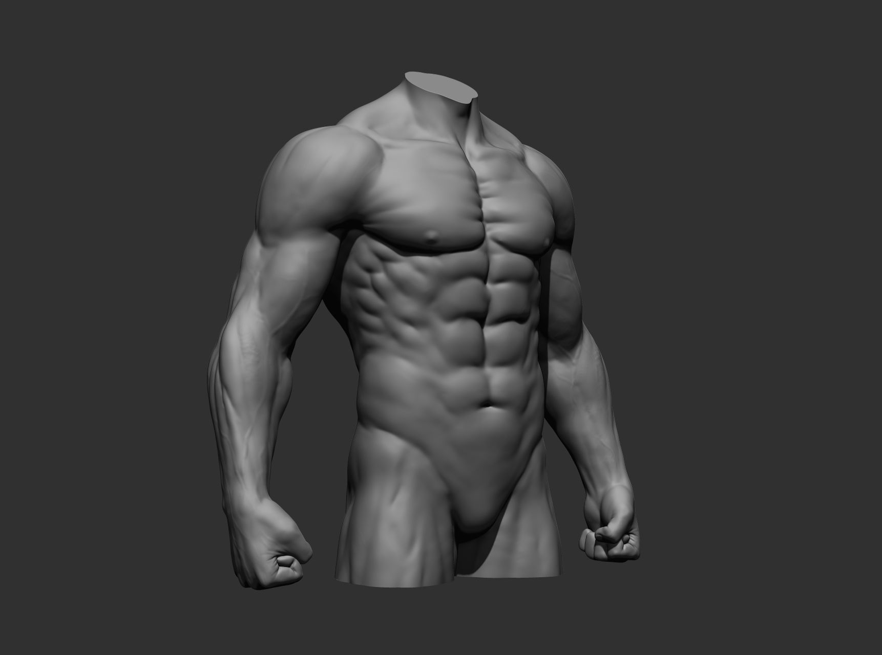 Torsos male torso Free 3D model_17