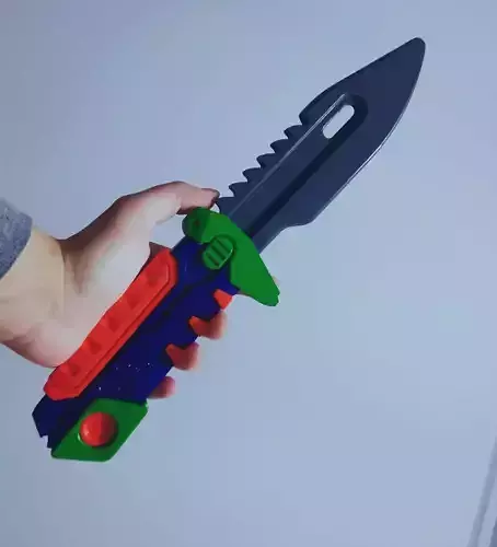 BLASTX VALORANT DAGGER 15 PARTS 3D print model