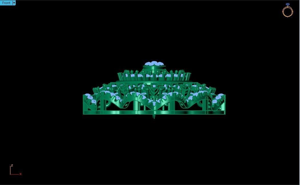 SS-PND-01 castle in sky 3D print model_4