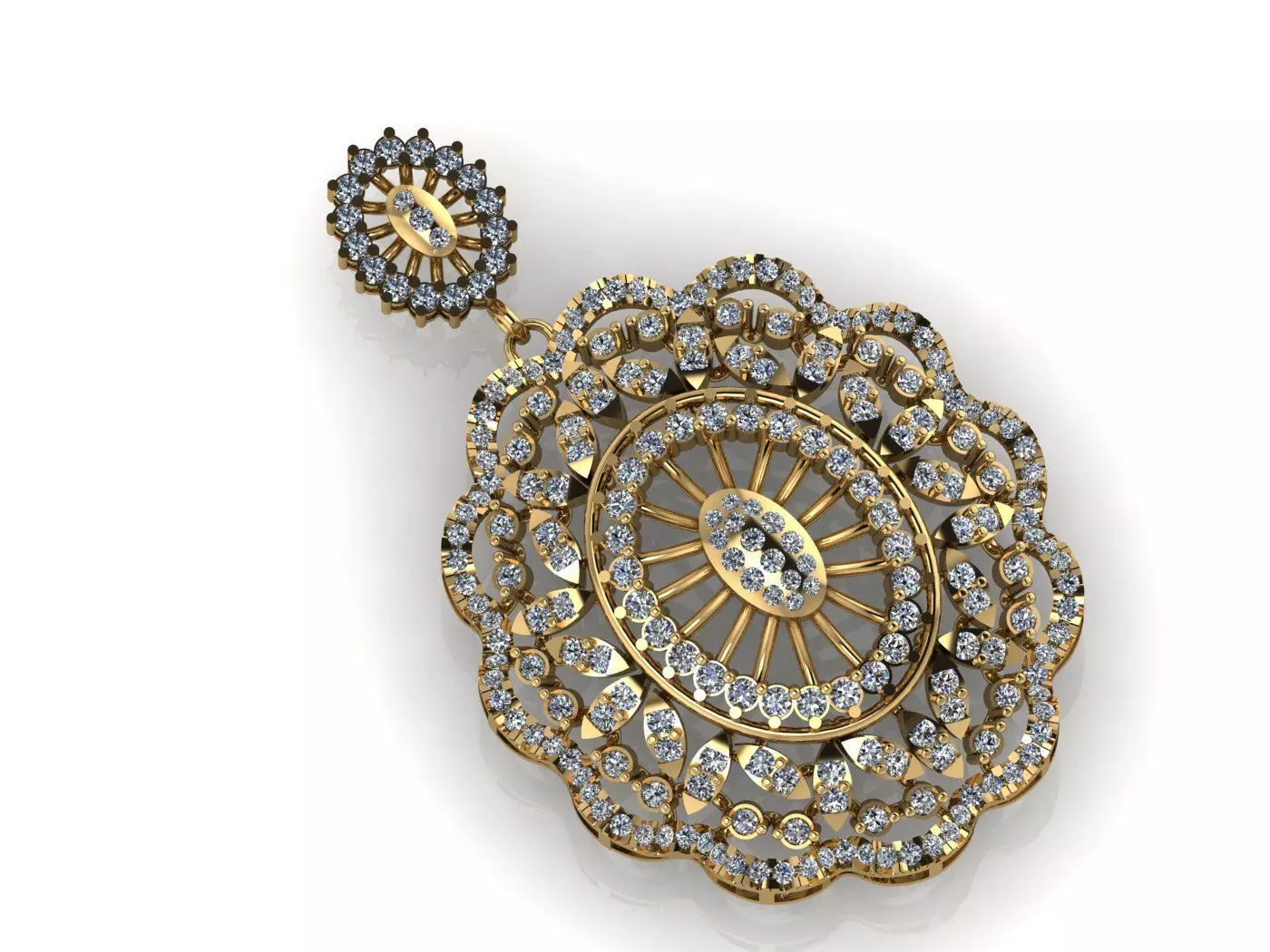 SS-PND-01 castle in sky 3D print model_0