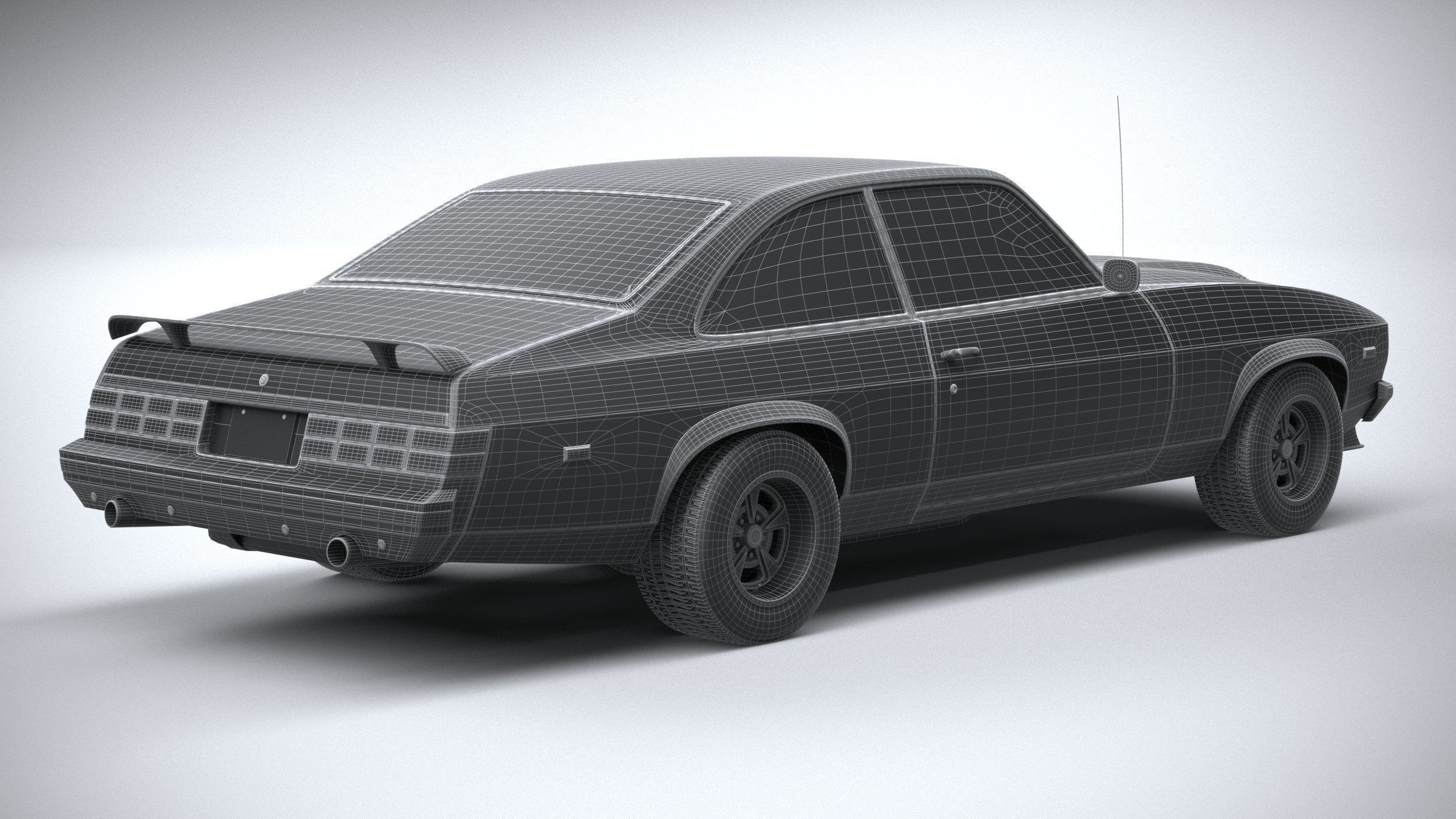 Generic Coupe 1978 with interior 3D model_31