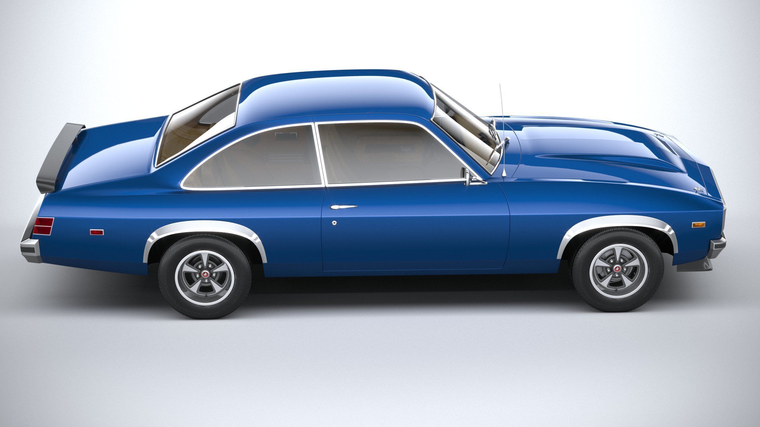 Generic Coupe 1978 with interior 3D model_11