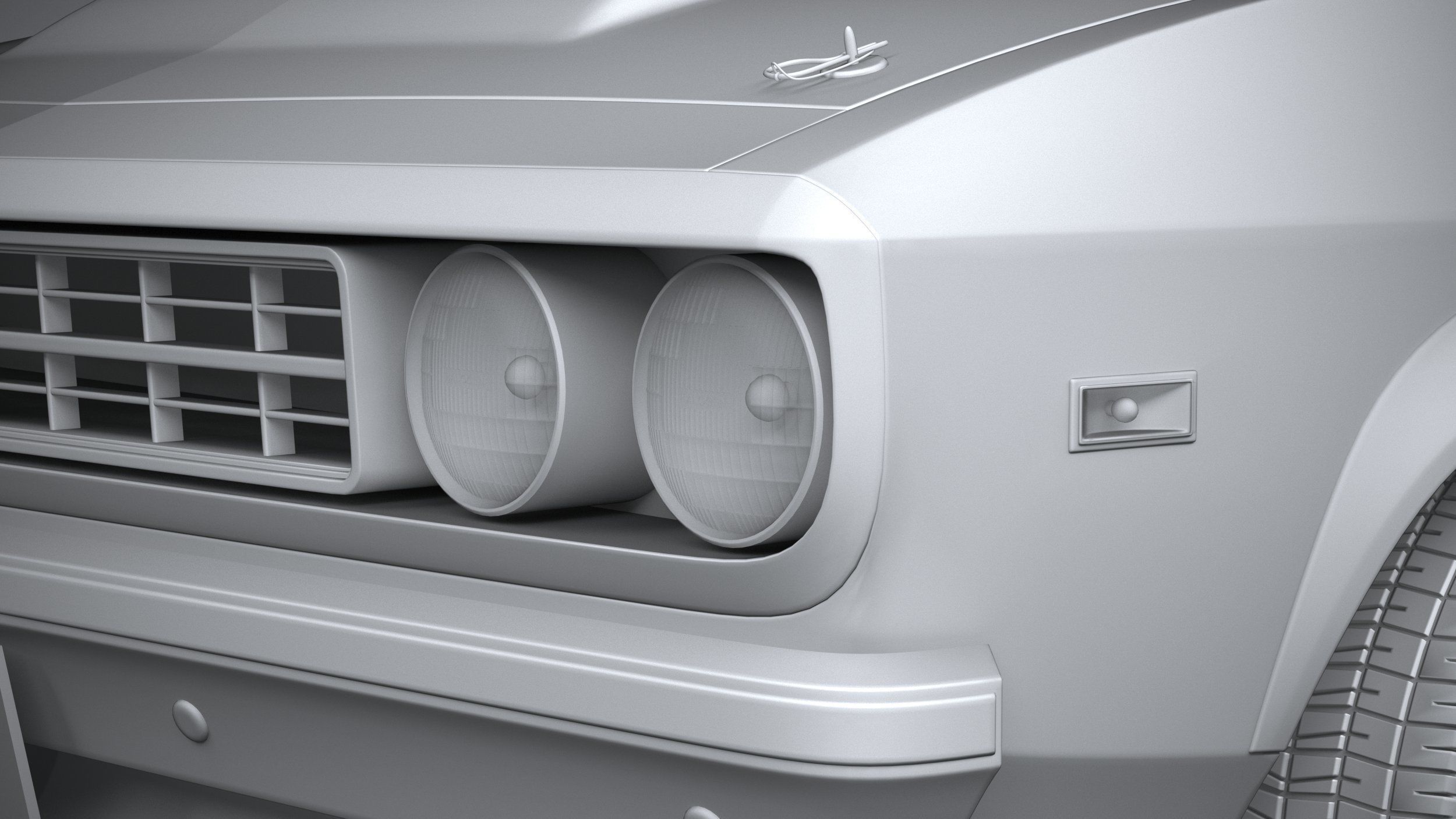 Generic Coupe 1978 with interior 3D model_27