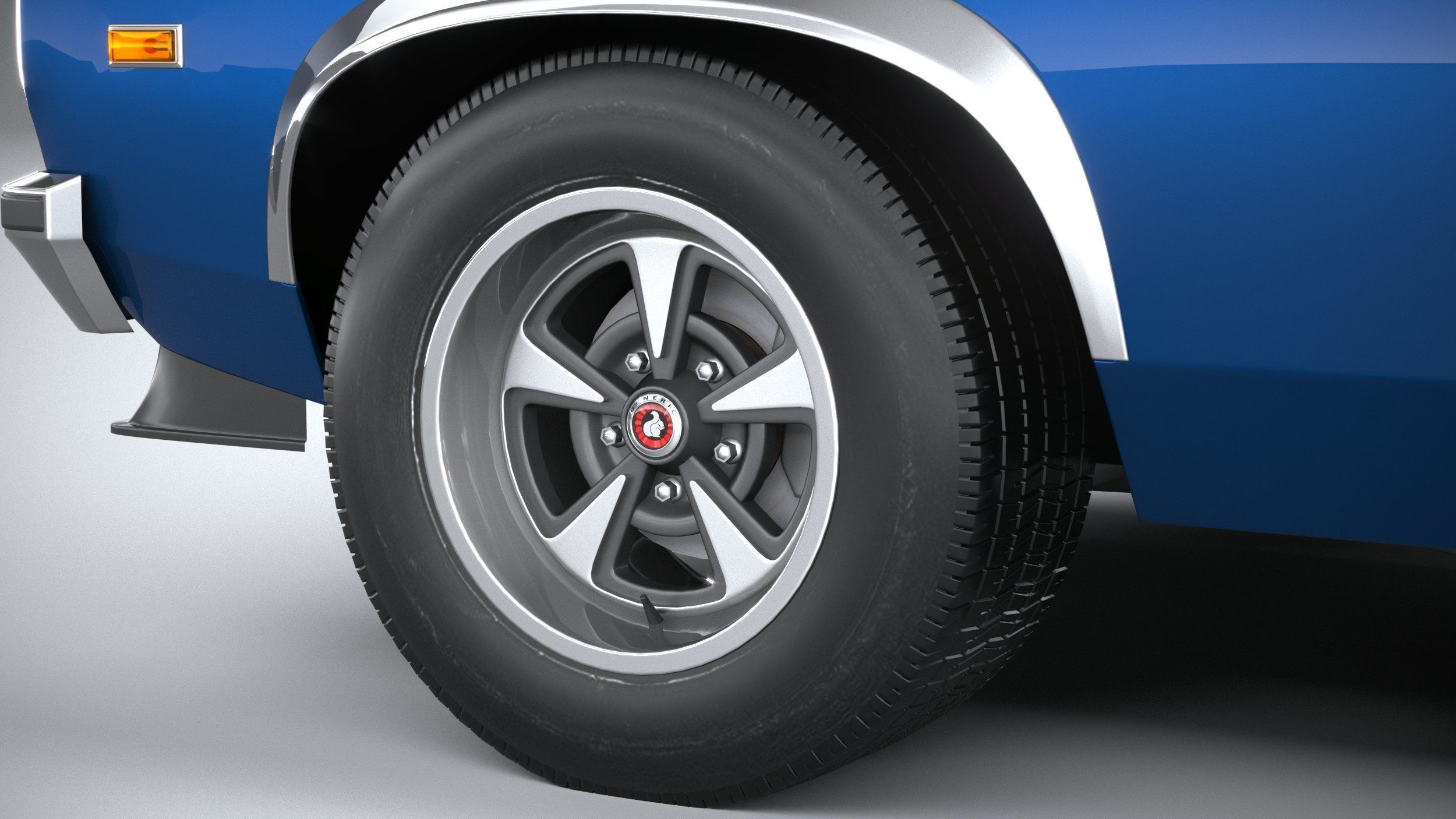 Generic Coupe 1978 with interior 3D model_16