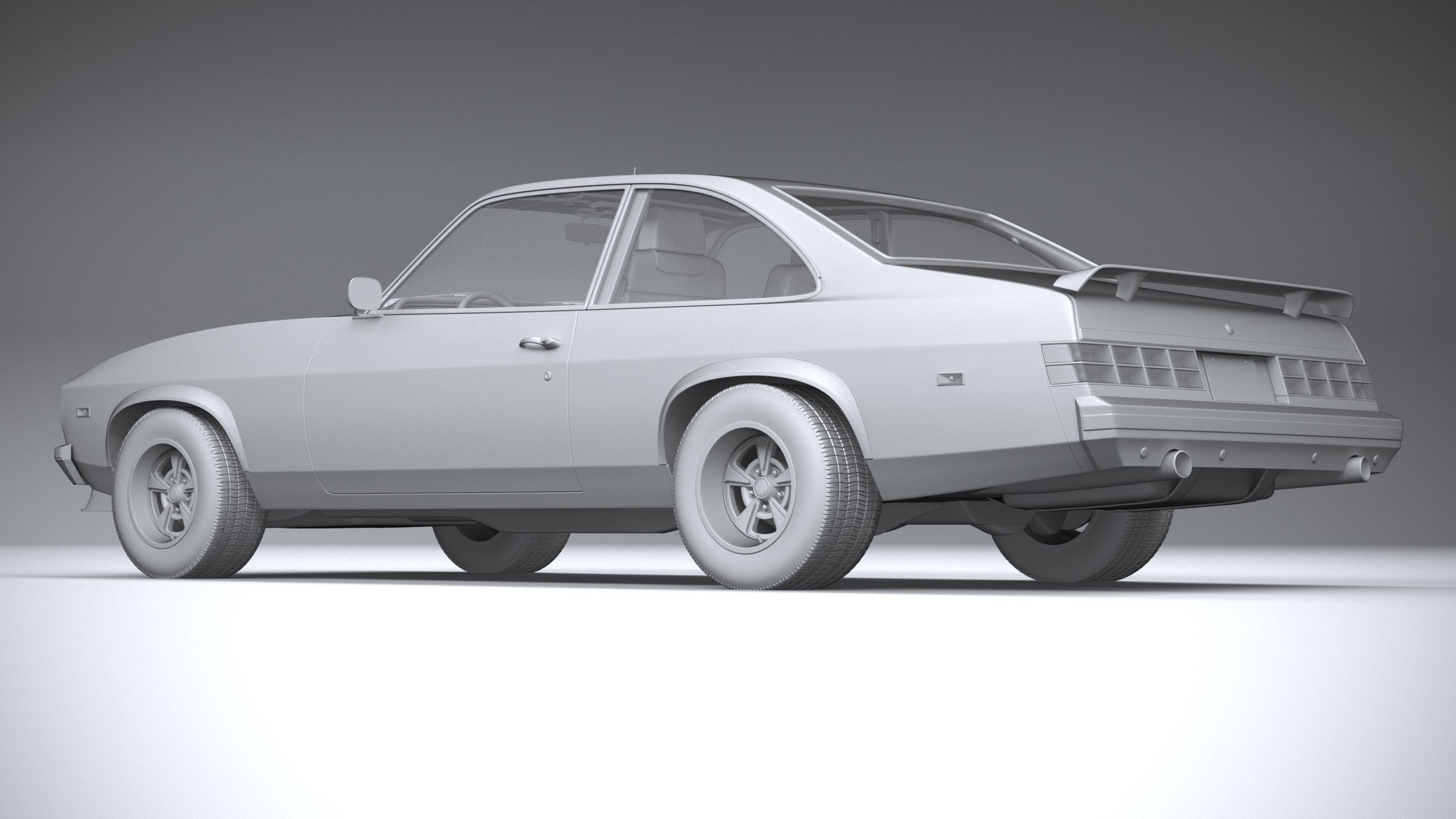 Generic Coupe 1978 with interior 3D model_25