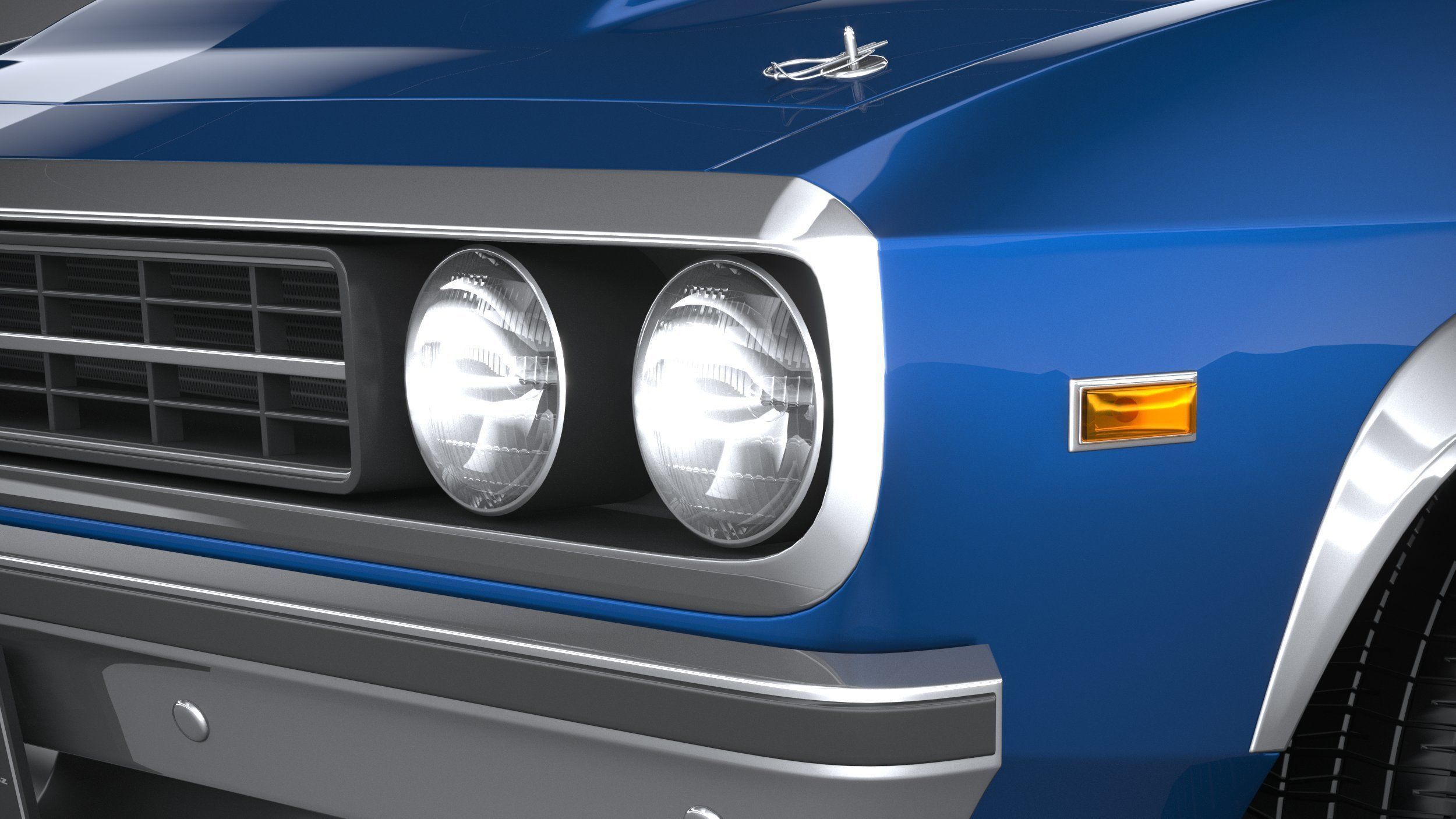 Generic Coupe 1978 with interior 3D model_14