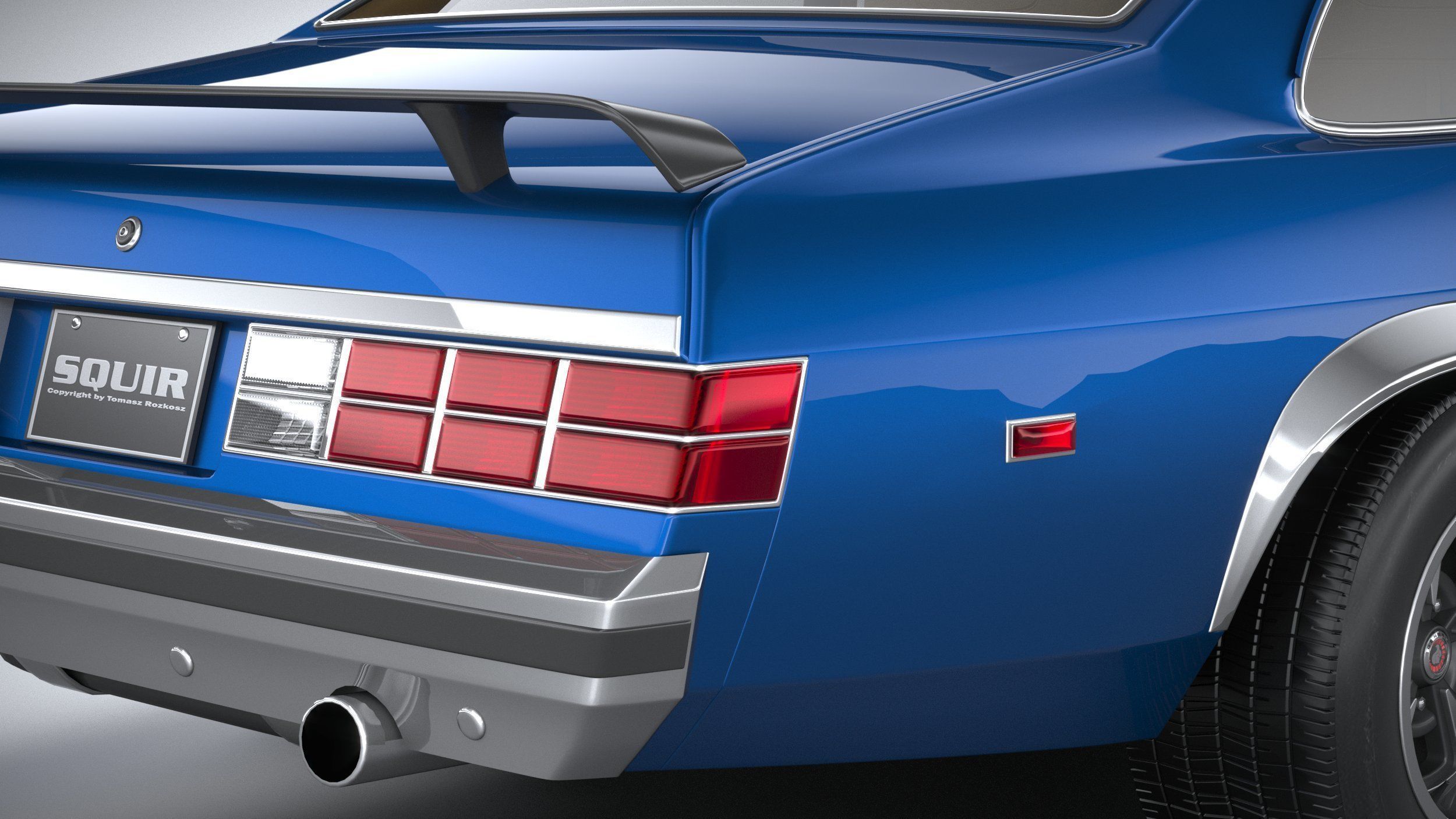 Generic Coupe 1978 with interior 3D model_18