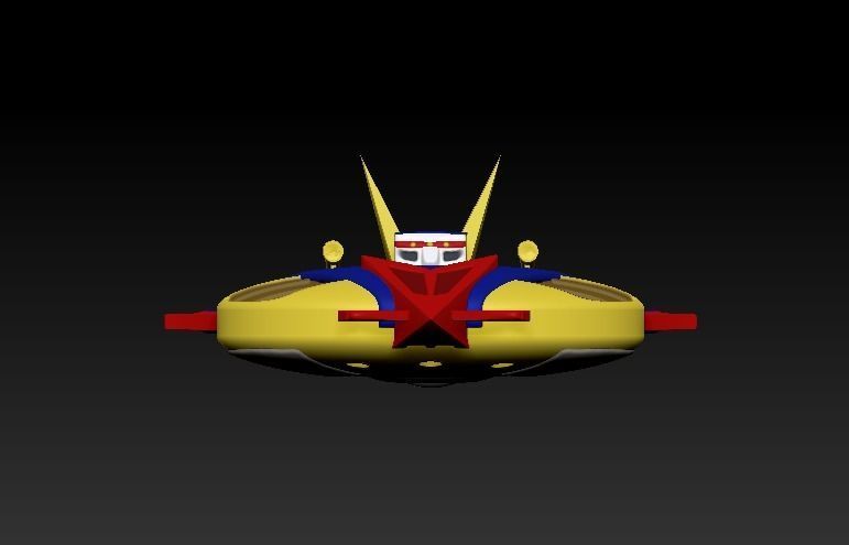 Gattaiger Robot and Ship 3D print model_5