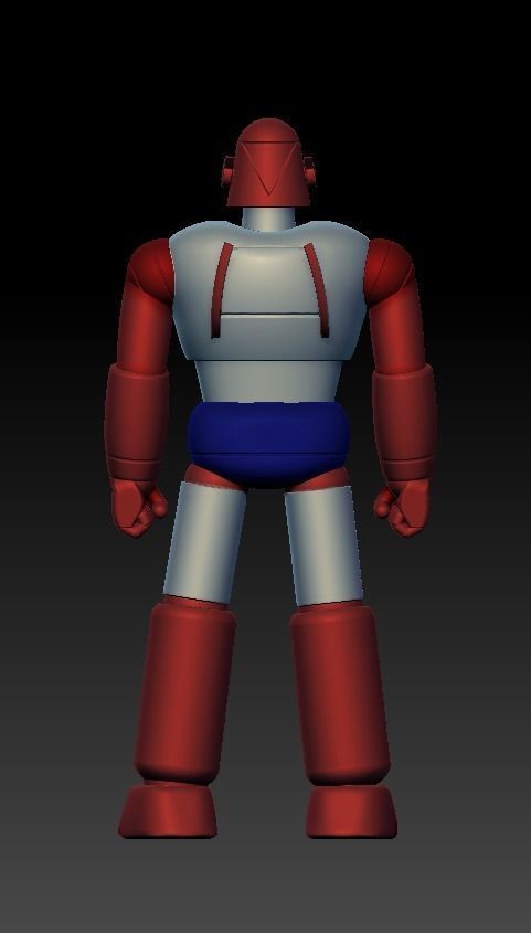 Gattaiger Robot and Ship 3D print model_3