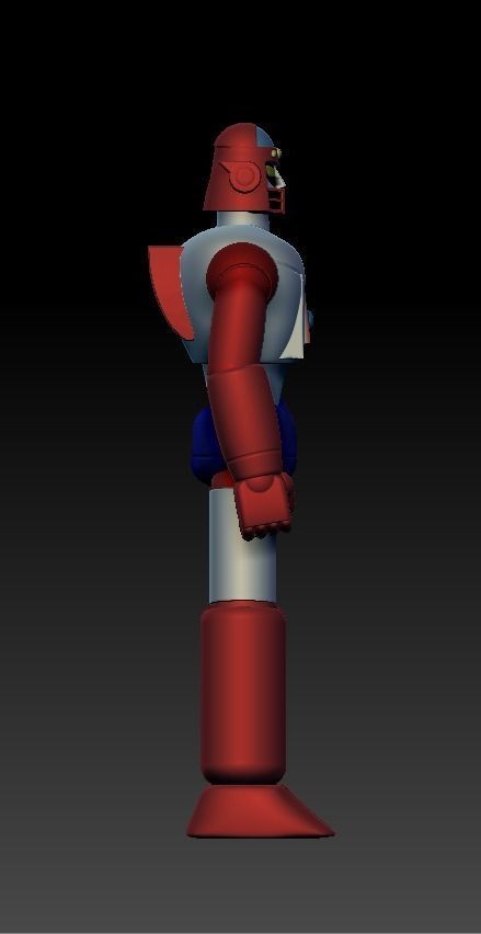 Gattaiger Robot and Ship 3D print model_4