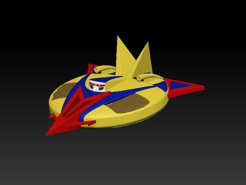 Gattaiger Robot and Ship 3D print model_11