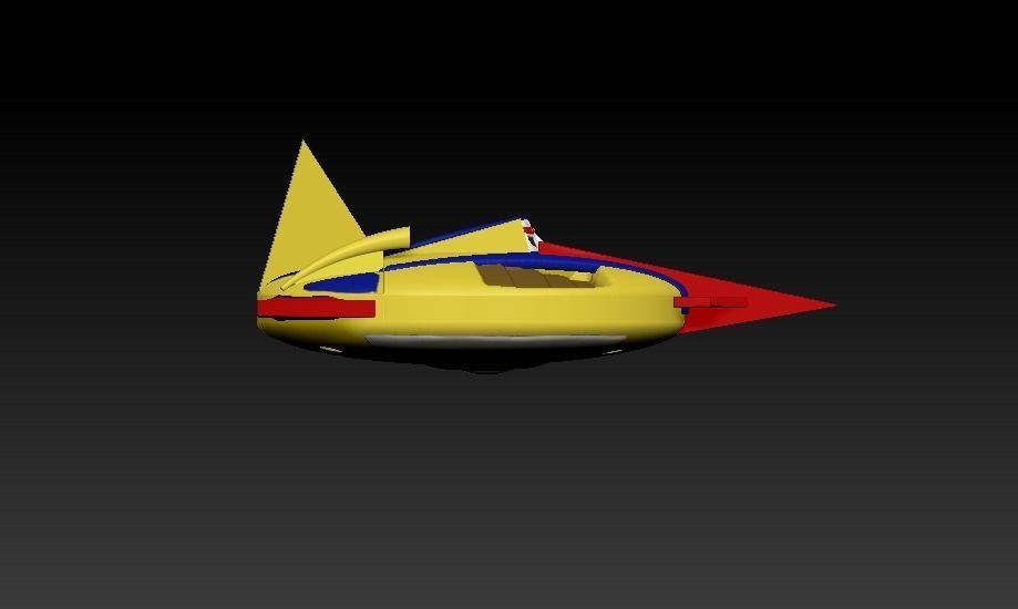 Gattaiger Robot and Ship 3D print model_8