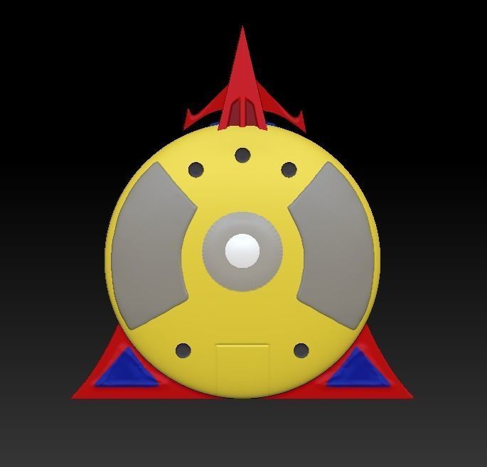 Gattaiger Robot and Ship 3D print model_10