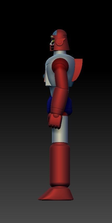 Gattaiger Robot and Ship 3D print model_2