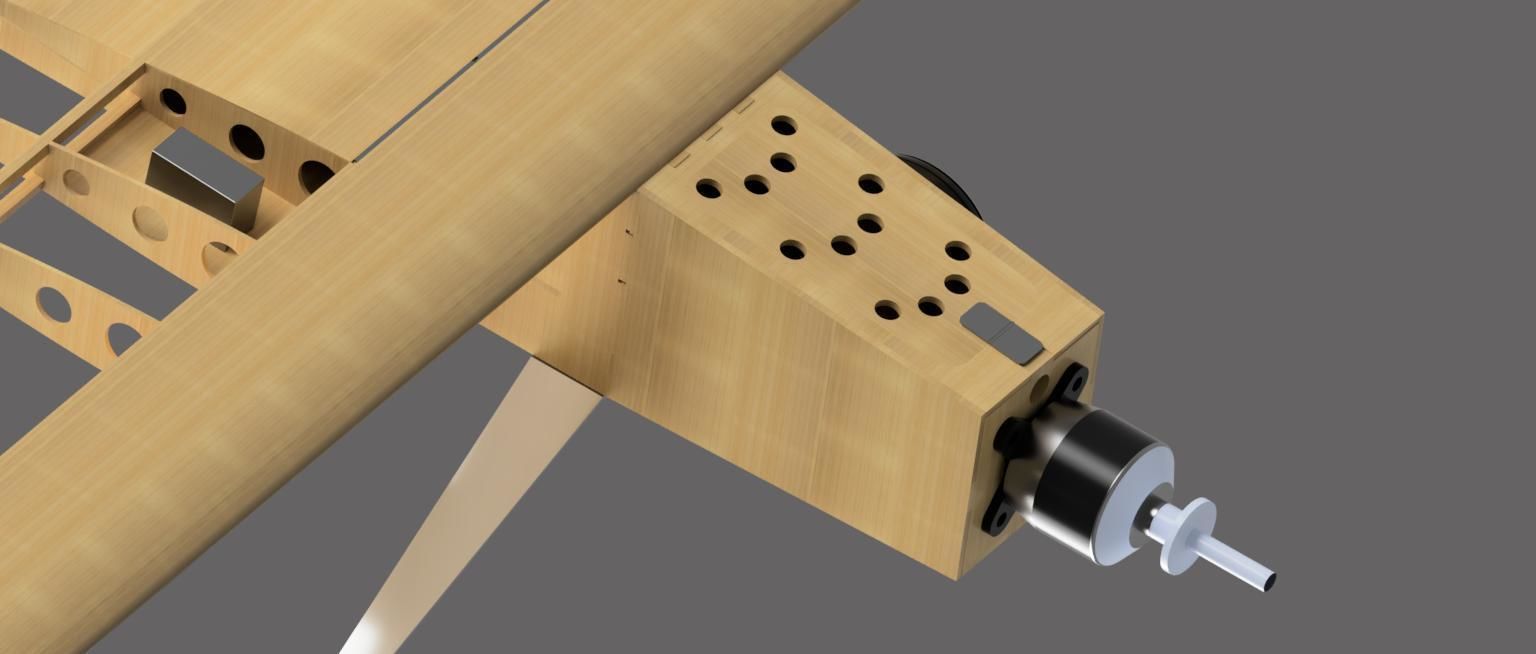 Stick 40 RC Airplane Laser Cut Parts Assembly 3D print model_10