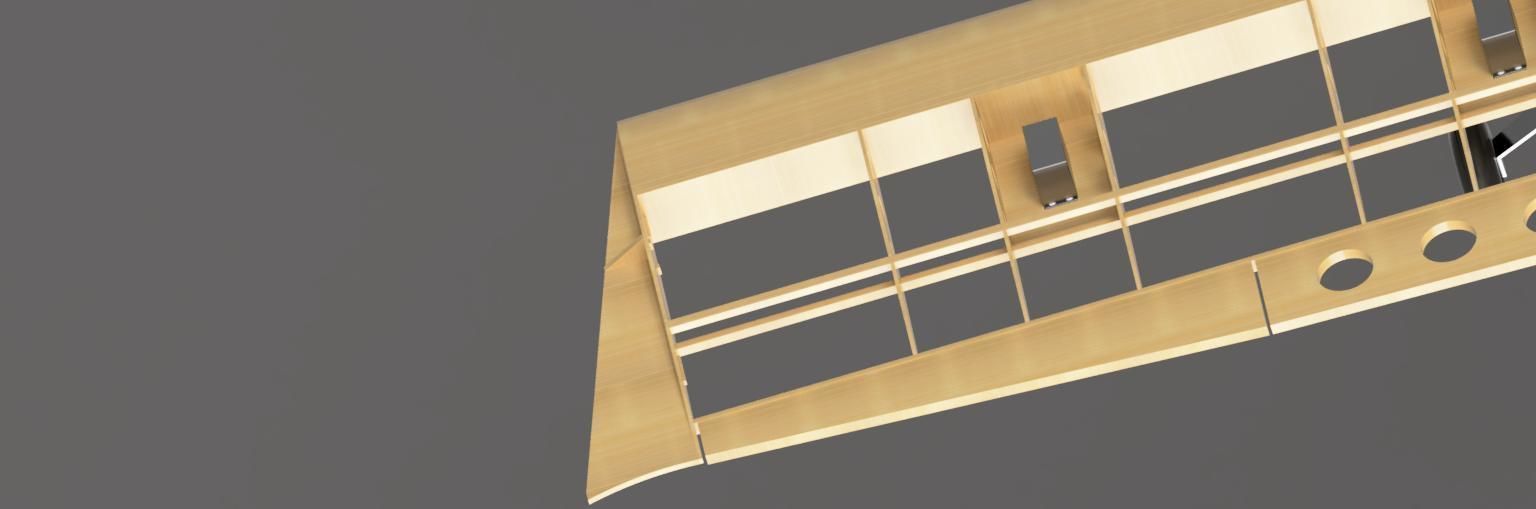 Stick 40 RC Airplane Laser Cut Parts Assembly 3D print model_8