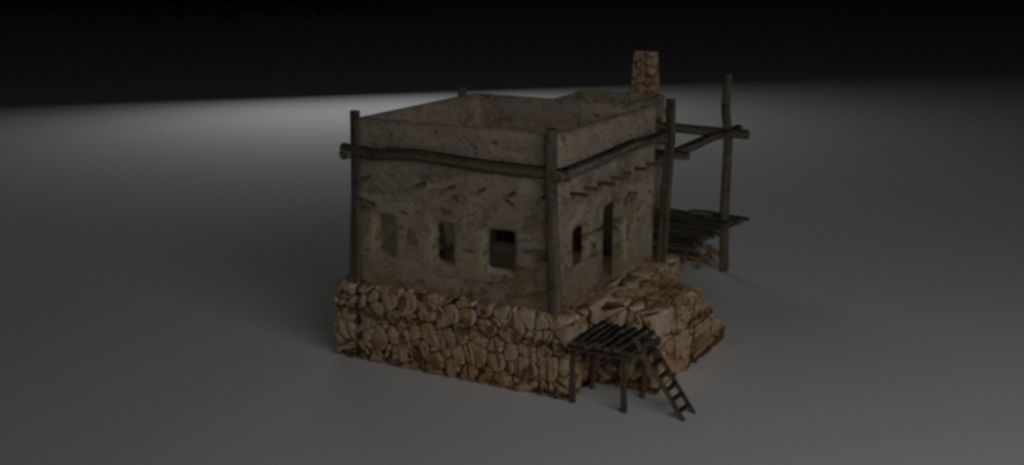 Afghan house 3 Free 3D model_2