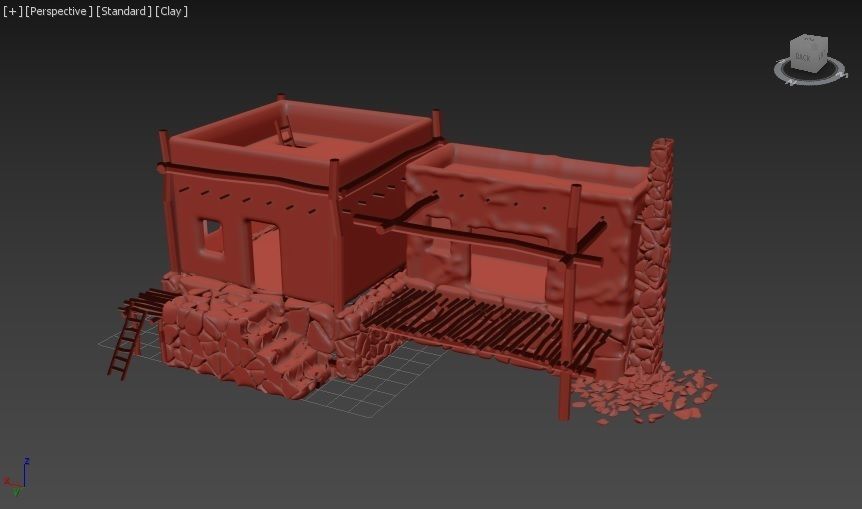 Afghan house 3 Free 3D model_5