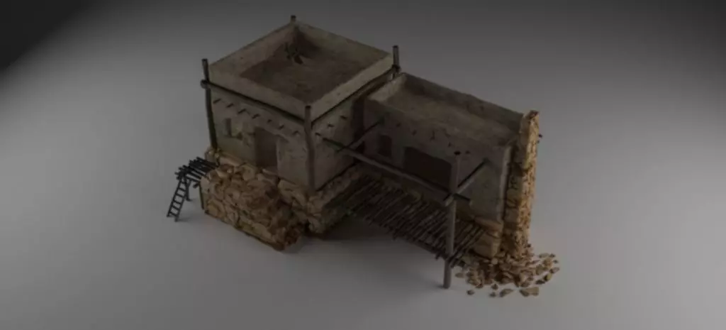 Afghan house 3 Free 3D model_0