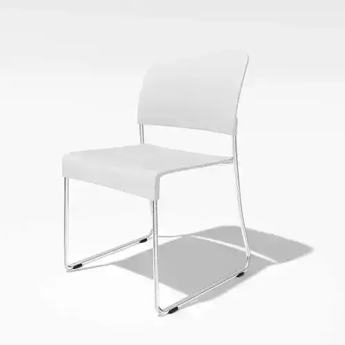 White Steel Chair