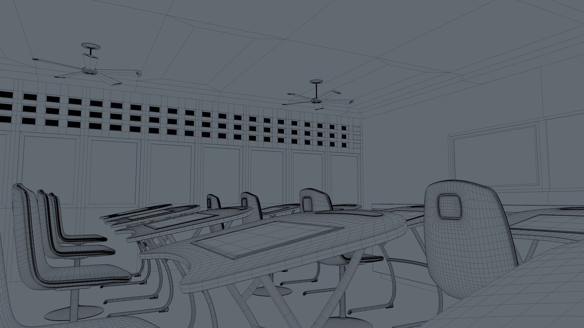 Class Room 3D model_21