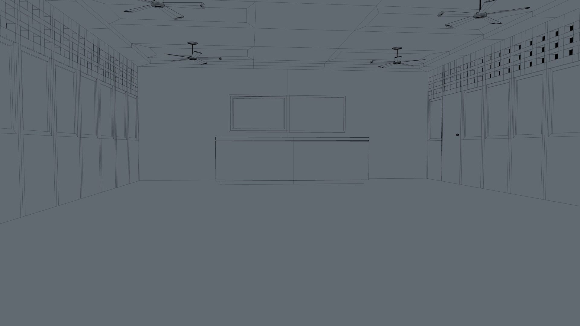 Class Room 3D model_26