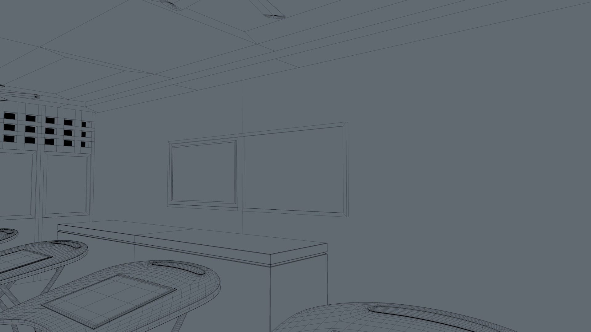 Class Room 3D model_22