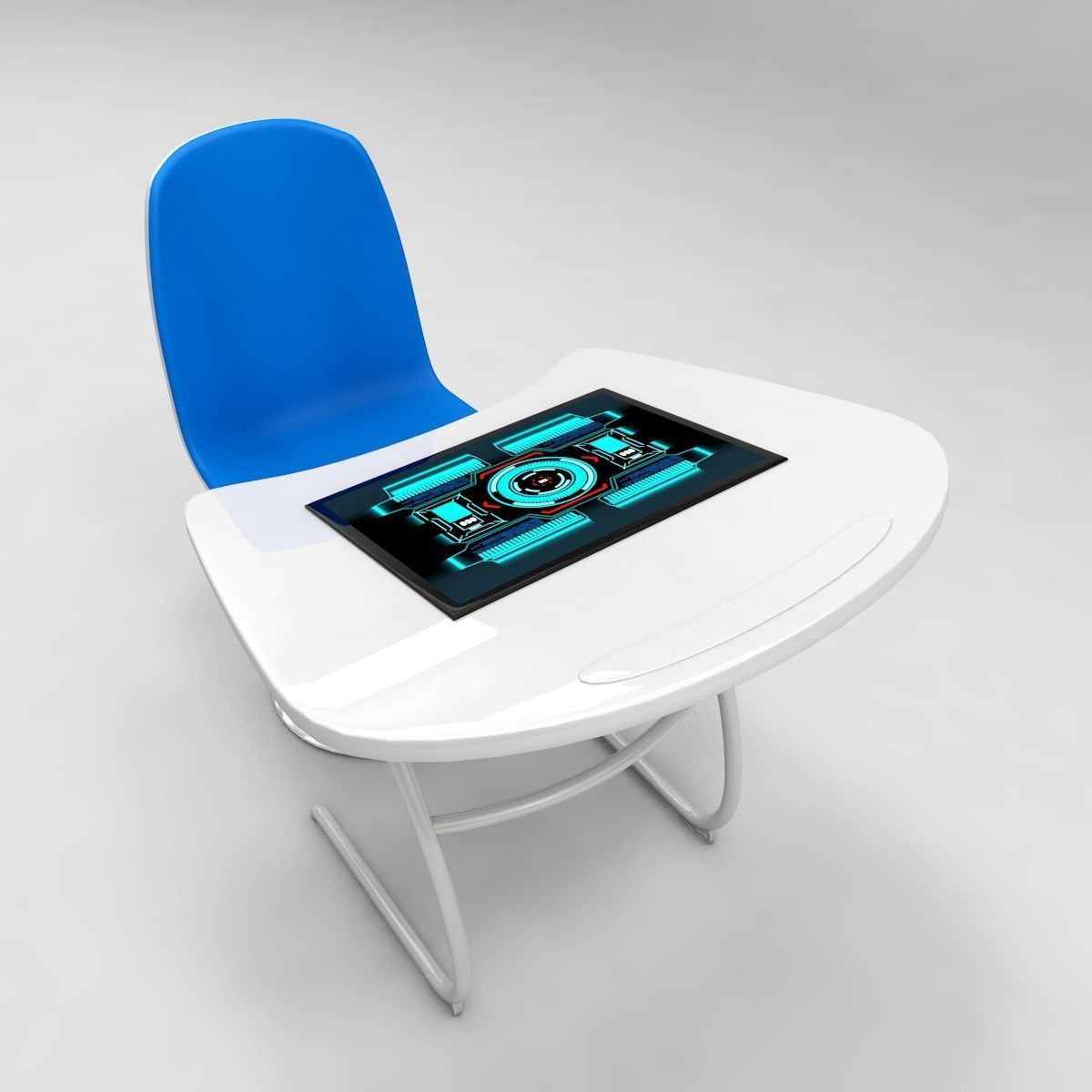 Class Room 3D model_8